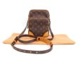 Photo1: LOUIS VUITTON Monogram Leather Brown Cross-body Bag Purse Amazon #4224 (1)