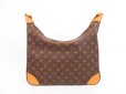 Photo2: LOUIS VUITTON Monogram Leather Brown Shoulder Bag Purse Boulogne 35 #4247 (2)