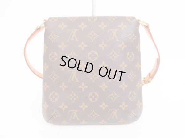 Photo2: LOUIS VUITTON Monogram Leatger Brown Shoulder Bag Musette Salsa Short #4272