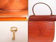 Photo11: LOUIS VUITTON Epi Leather Brown Hand Bag Purse Concorde #4284