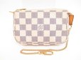 Photo12: LOUIS VUITTON Azur Leather White Chain Pouch Accessories Pouch #4285