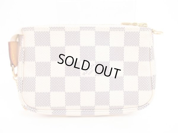 Photo2: LOUIS VUITTON Azur Leather White Chain Pouch Accessories Pouch #4285