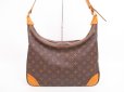 Photo2: LOUIS VUITTON Monogram Leather Brown Shoulder Bag Purse Boulogne 35 #4293 (2)