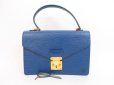 Photo1: LOUIS VUITTON Epi Leather Blue Hand Bag Purse Concorde #4297 (1)