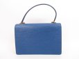 Photo2: LOUIS VUITTON Epi Leather Blue Hand Bag Purse Concorde #4297 (2)