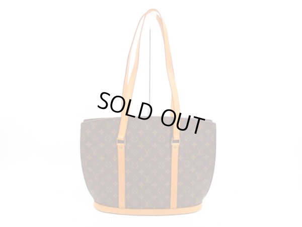 Photo1: LOUIS VUITTON Monogram Leather Brown Tote&Shoppers Bag Babylone #4298