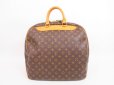 Photo2: LOUIS VUITTON Monogram Leather Brown Duffle Bag Boston Bag Hand Bag Evasion #4300 (2)