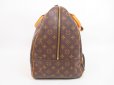 Photo3: LOUIS VUITTON Monogram Leather Brown Duffle Bag Boston Bag Hand Bag Evasion #4300