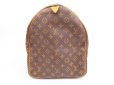 Photo3: LOUIS VUITTON Monogram Leather Brown Duffle Bag Keepall 55 #4302