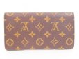 Photo2: LOUIS VUITTON Monogram Leather Brown Tri-fold Wallet International #4308 (2)