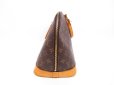 Photo4: LOUIS VUITTON Monogram Leather Brown Hand Bag Purse Alma #4325