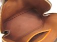 Photo8: LOUIS VUITTON Monogram Leather Brown Hand Bag Purse Alma #4325