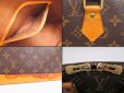 Photo9: LOUIS VUITTON Monogram Leather Brown Hand Bag Purse Alma #4325