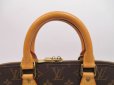 Photo7: LOUIS VUITTON Monogram Leather Brown Hand Bag Purse Alma #4326