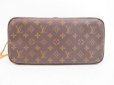 Photo5: LOUIS VUITTON Monogram Leather Brown Tote&Shoppers Bag Neverfull MM #4331