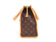 Photo3: LOUIS VUITTON Monogram Leather Brown Tote&Shopper Bag Popincourt Haut #4332