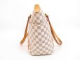 Photo4: LOUIS VUITTON Azur Leather White Tote&Shoppers Bag Totally MM #4337