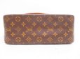 Photo5: LOUIS VUITTON Monogram Leather Brown Shoulder Bag Looping GM #4353