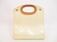 Photo2: LOUIS VUITTON Vernis Patent Leather Ivory Hand Bag Maple Drive #4359 (2)