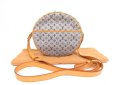 Photo1: LOUIS VUITTON Monogram Mini Canvas Blue Cross-body Bag Jeanne GM #4362 (1)