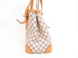 Photo3: LOUIS VUITTON Azur Leather White Tote Bag Purse Hampstead MM #4366