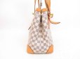 Photo4: LOUIS VUITTON Azur Leather White Tote Bag Purse Hampstead MM #4366