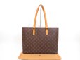 Photo1: LOUIS VUITTON Monogram Leather Brown Tote&Shoppers Bag Luco #4367 (1)