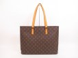 Photo2: LOUIS VUITTON Monogram Leather Brown Tote&Shoppers Bag Luco #4367 (2)