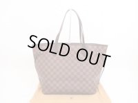 LOUIS VUITTON Damier Leather Brown Tote&Shoppers Neverfull MM #4368