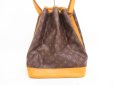 Photo2: LOUIS VUITTON Monogram Leather Brown Shoulder Bag Purse Noe #4369 (2)