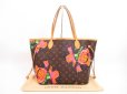 Photo1: LOUIS VUITTON Leather Limited Tote&Shoppers Bag Neverfull MM Rose #4379 (1)