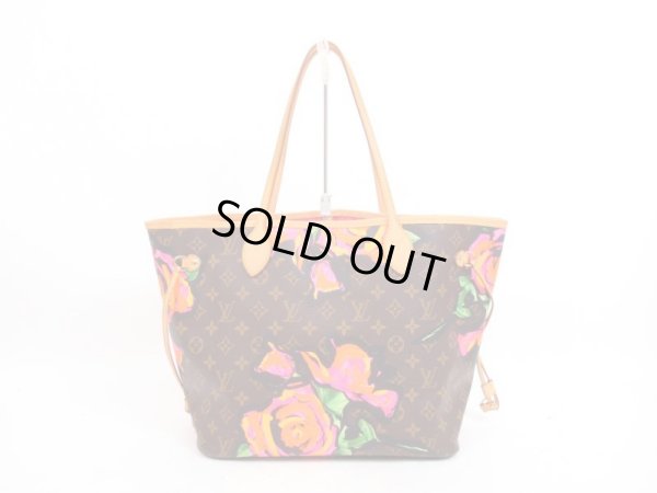 Photo2: LOUIS VUITTON Leather Limited Tote&Shoppers Bag Neverfull MM Rose #4379