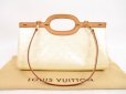 Photo1: LOUIS VUITTON Vernis Patent Leather Ivory Hand Bag Roxbury Drive 2Way #4380 (1)