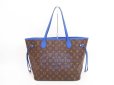 Photo1: LOUIS VUITTON Limited Edition Ikat Blue Tote Bag Neverfull MM #4386 (1)