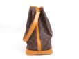 Photo4: LOUIS VUITTON Monogram Leather Brown Shoulder Bag Purse Noe #4391