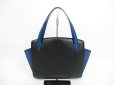 Photo1: LOUIS VUITTON Epi Leather Black & Blue Hand Bag Purse Varenne #4395 (1)