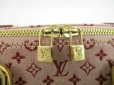 Photo9: LOUIS VUITTON Monogram Mini Canvas Red Hand Bag Alma Long #4401