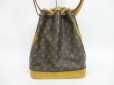 Photo2: LOUIS VUITTON Monogram Leather Brown Shoulder Bag Purse Noe #4419 (2)