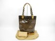 Photo1: LOUIS VUITTON 2003 Limited Monogram Vinyl Brown Tote Bag Purse Cabas Ambre MM #4420 (1)