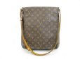 Photo1: LOUIS VUITTON Monogram Leatger Brown Messenger&Cross-body Bag Musette #4431 (1)