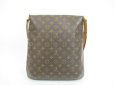 Photo2: LOUIS VUITTON Monogram Leatger Brown Messenger&Cross-body Bag Musette #4431 (2)