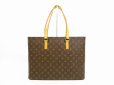 Photo1: LOUIS VUITTON Monogram Leather Brown Tote&Shoppers Bag Luco #4435 (1)