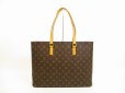 Photo2: LOUIS VUITTON Monogram Leather Brown Tote&Shoppers Bag Luco #4435 (2)