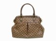 Photo2: LOUIS VUITTON Damier Leather Brown Hand Bag With Strap Trevi GM #4437 (2)