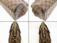 Photo6: LOUIS VUITTON Damier Leather Brown Hand Bag With Strap Trevi GM #4437