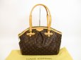 Photo1: LOUIS VUITTON Monogram Leather Brown Tote&Shoppers Bag Tivoli GM #4451 (1)