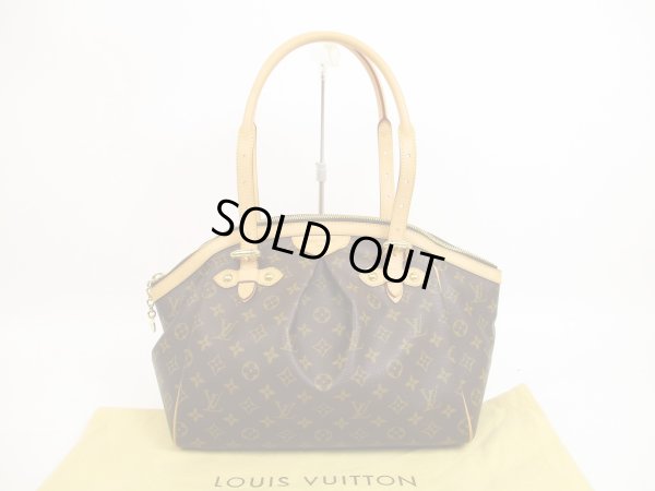 Photo1: LOUIS VUITTON Monogram Leather Brown Tote&Shoppers Bag Tivoli GM #4451