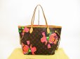 Photo1: LOUIS VUITTON Leather Brown Limited Tote Bag Purse Neverfull MM Rose #4453 (1)