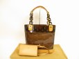 Photo1: LOUIS VUITTON Limited Monogram Vinyl Brown Tote Bag Cabas Ambre PM #4455 (1)