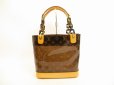 Photo2: LOUIS VUITTON Limited Monogram Vinyl Brown Tote Bag Cabas Ambre PM #4455 (2)